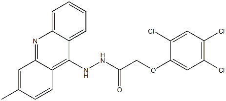 N'-(3-Methylacridin-9-yl)-2-(2,4,5-trichlorophenoxy)acetohydrazide Structural