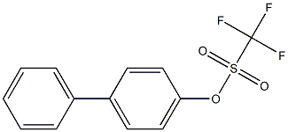 Trifluoromethanesulfonic acid 4-biphenylyl ester Structural