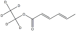 Sorbic Acid Ethy-d5 Ester Structural