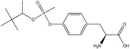 O-[Methyl(1,2,2-trimethylpropoxy)phosphinyl]-L-tyrosine Structural