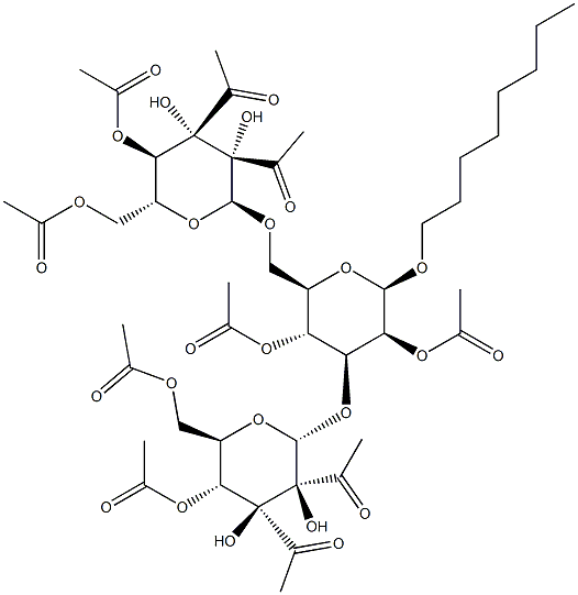 n-Octyl-2,4-O-diacetyl 3,6-Di-O-(2,3,4,6-O-tetraacetyl-a-D-mannopyranosyl)-b-D-mannopyranoside