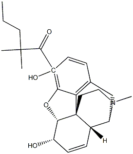 3-(2,2-dimethylvaleroyl) morphine Structural