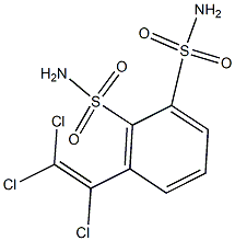 3-Trichlorovinylbenzenedisulfonamide Structural