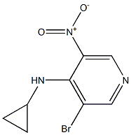 3-bromo-N-cyclopropyl-5-nitropyridin-4-amine Structural