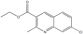 ETHYL 7-CHLORO-2-METHYLQUINOLINE-3-CARBOXYLATE Structural