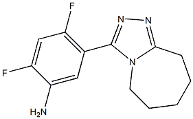 2,4-DIFLUORO-5-(6,7,8,9-TETRAHYDRO-5H-[1,2,4]TRIAZOLO[4,3-A]AZEPIN-3-YL)ANILINE