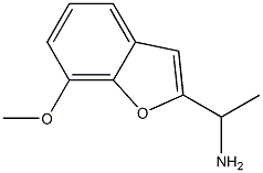 1-(7-METHOXY-1-BENZOFURAN-2-YL)ETHANAMINE Structural