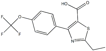 2-ETHYL-4-(4-(TRIFLUOROMETHOXY)PHENYL)THIAZOLE-5-CARBOXYLIC ACID