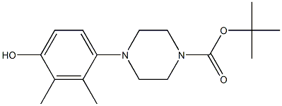 TERT-BUTYL 4-(4-HYDROXY-2,3-DIMETHYLPHENYL)PIPERAZINE-1-CARBOXYLATE Structural