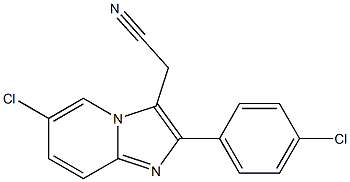 6-CHLORO-2-(4-CHLOROPHENYL)IMIDAZO[1,2-A]PYRIDINE-3-ACETONITRILE