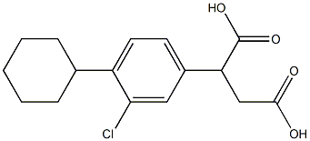 3-CHLORO-4-CYCLOHEXYLPHENYLSUCCINIC ACID