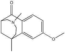 1,4-DIMETHYL-10-METHOXY-2,3,4,5,6,7-HEXAHYDRO-1,6-METHANO-1H-4-BENZAZONIN-7-ONE Structural