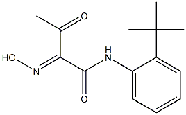 N-(2-TERT-BUTYL-PHENYL)-2-HYDROXYIMINO-3-OXO-BUTYRAMIDE Structural