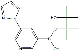 6-(1H-PYRAZOL-1-YL)PYRAZINE-2-BORONIC ACID PINACOL ESTER Structural