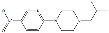 1-ISOBUTYL-4-(5-NITROPYRIDIN-2-YL)PIPERAZINE Structural