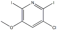 3-CHLORO-2,6-DIIODO-5-METHOXYPYRIDINE Structural