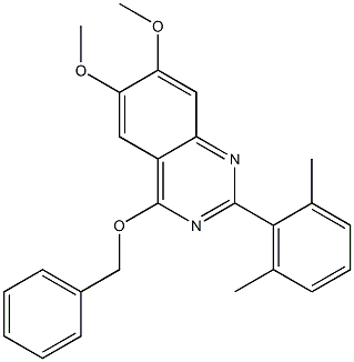 4-(BENZYLOXY)-2-(2,6-DIMETHYLPHENYL)-6,7-DIMETHOXYQUINAZOLINE