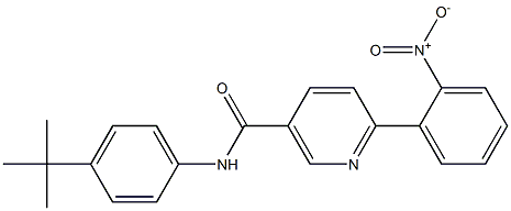 N-(4-TERT-BUTYLPHENYL)-6-(2-NITROPHENYL)NICOTINAMIDE Structural