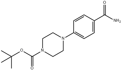 TERT-BUTYL 4-(4-CARBAMOYLPHENYL)PIPERAZINE-1-CARBOXYLATE Structural