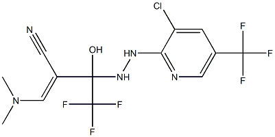 2-(1-{2-[3-chloro-5-(trifluoromethyl)-2-pyridinyl]hydrazino}-2,2,2-trifluoro-1-hydroxyethyl)-3-(dimethylamino)acrylonitrile