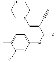 N1-(3-chloro-4-fluorophenyl)-2-cyano-3-morpholinoacrylamide