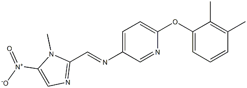 N3-[(1-methyl-5-nitro-1H-imidazol-2-yl)methylidene]-6-(2,3-dimethylphenoxy)pyridin-3-amine