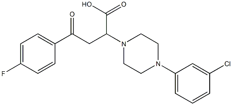 2-[4-(3-chlorophenyl)piperazino]-4-(4-fluorophenyl)-4-oxobutanoic acid