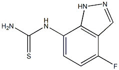 N-(4-fluoro-1H-indazol-7-yl)thiourea Structural