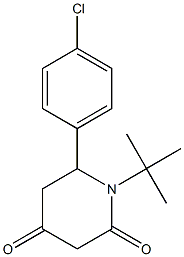 1-(tert-butyl)-6-(4-chlorophenyl)dihydro-2,4(1H,3H)-pyridinedione Structural