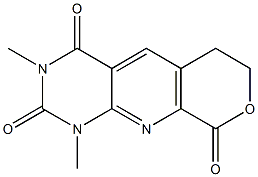 1,3-dimethyl-6,7-dihydro-1H-pyrano[4',3':5,6]pyrido[2,3-d]pyrimidine-2,4,9(3H)-trione Structural