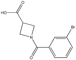 1-(3-bromobenzoyl)-3-azetanecarboxylic acid