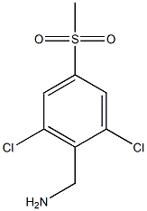 (2,6-dichloro-4-(methylsulfonyl)phenyl)methanamine Structural