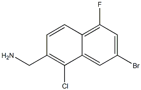 (3-bromo-5-chloro-1-fluoronaphthalen-6-yl)methanamine