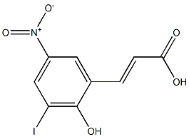 (E)-3-(2-hydroxy-3-iodo-5-nitrophenyl)acrylic acid Structural