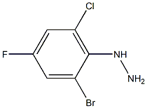 1-(2-bromo-6-chloro-4-fluorophenyl)hydrazine