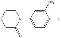 1-(3-AMINO-4-FLUOROPHENYL)PIPERIDIN-2-ONE Structural