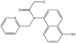 2-chloro-N-(1-hydroxynaphthalen-5-yl)-N-((pyridin-2-yl)methyl)acetamide Structural