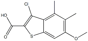 3-chloro-6-methoxy-4,5-dimethylbenzo[b]thiophene-2-carboxylic acid