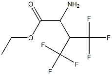 ethyl 2-amino-4,4,4-trifluoro-3-(trifluoromethyl)butanoate Structural