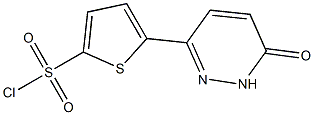 5-(6-Oxo-1,6-dihydropyridazin-3-yl)thiophene-2-sulfonyl chloride Structural