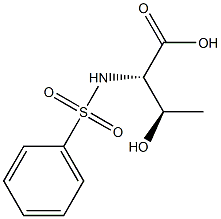 (2S,3R)-3-hydroxy-2-[(phenylsulfonyl)amino]butanoic acid Structural