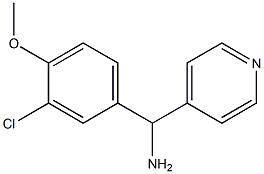 (3-chloro-4-methoxyphenyl)(pyridin-4-yl)methanamine