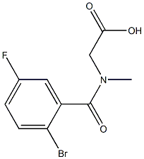 [(2-bromo-5-fluorobenzoyl)(methyl)amino]acetic acid