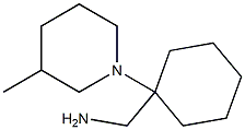 [1-(3-methylpiperidin-1-yl)cyclohexyl]methylamine Structural