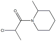 1-(2-chloropropanoyl)-2-methylpiperidine Structural