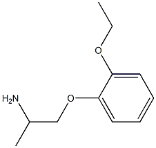 1-(2-ethoxyphenoxy)propan-2-amine Structural