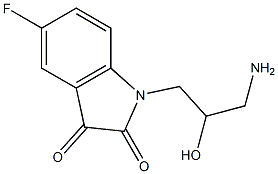 1-(3-amino-2-hydroxypropyl)-5-fluoro-2,3-dihydro-1H-indole-2,3-dione