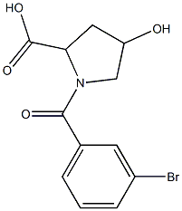 1-(3-bromobenzoyl)-4-hydroxypyrrolidine-2-carboxylic acid