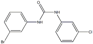 1-(3-bromophenyl)-3-(3-chlorophenyl)urea Structural