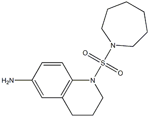 1-(azepane-1-sulfonyl)-1,2,3,4-tetrahydroquinolin-6-amine Structural